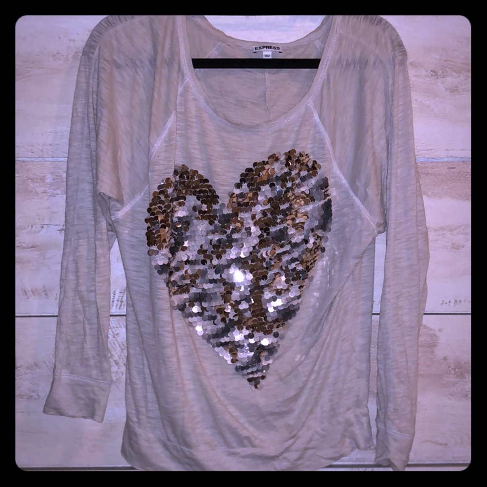 Double sided sequin lightweight lounge shirt